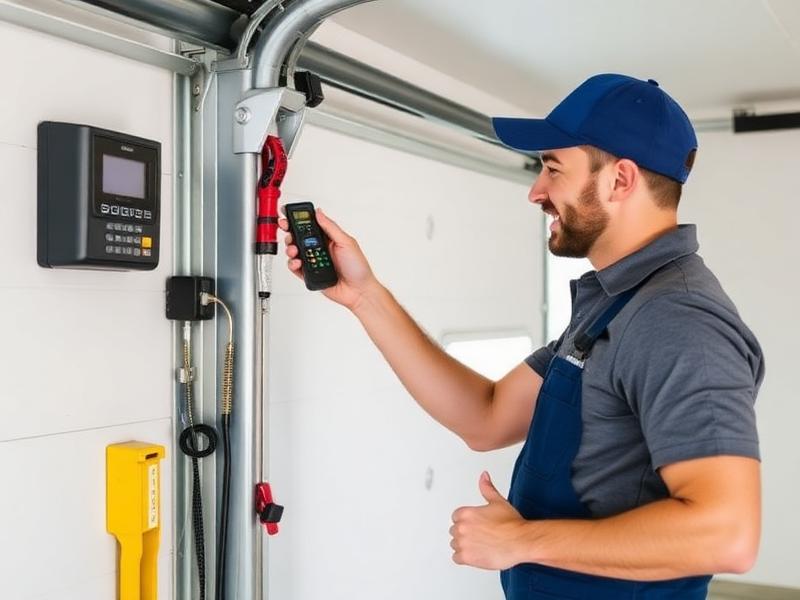 Garage Door Company Boston technician providing expert service to a customer